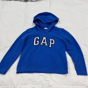 GAP logo Blue XS hoodie, hooded sweatshirt with kangaroo pocket